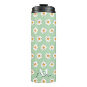 Termo Tumbler Termal Floral Daisy - Estético Insulado