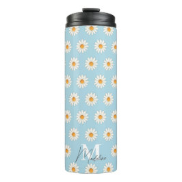 Termo Tumbler Termal Floral Daisy - Estético Insulado