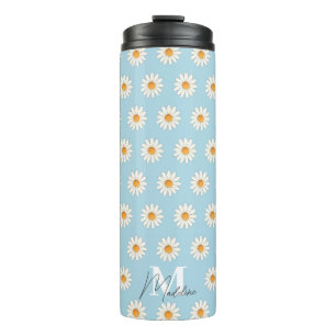 Termo Tumbler Termal Floral Daisy - Estético Insulado