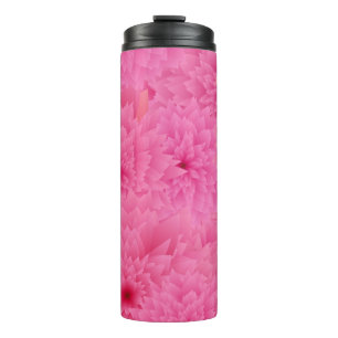Termo Tumbler termal floral estilizado con arte Rosa aud