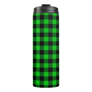 Termo Tumbler termal negro con control verde