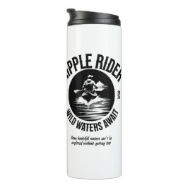 Termo Tumbler termal negro y blanco para Kayakers