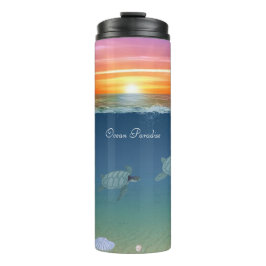 Termo Tumbler termal Océano Sunrise & Turtles