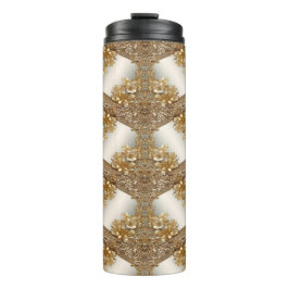 Termo Tumbler termal Ornato Ornato de Oro Moderno