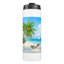 Tumbler termal personalizado de Tropica Beach