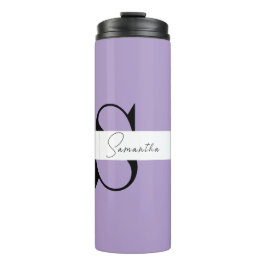 Termo Tumbler termal personalizado elegante morado