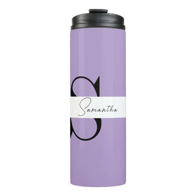 Termo Tumbler termal personalizado elegante morado (Anverso)
