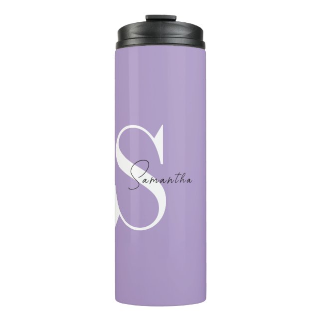 Termo Tumbler termal personalizado elegante morado (Anverso)