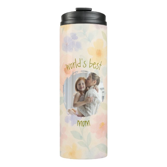 Termo Tumbler termal personalizado 'La mejor mamá del mu (Anverso)