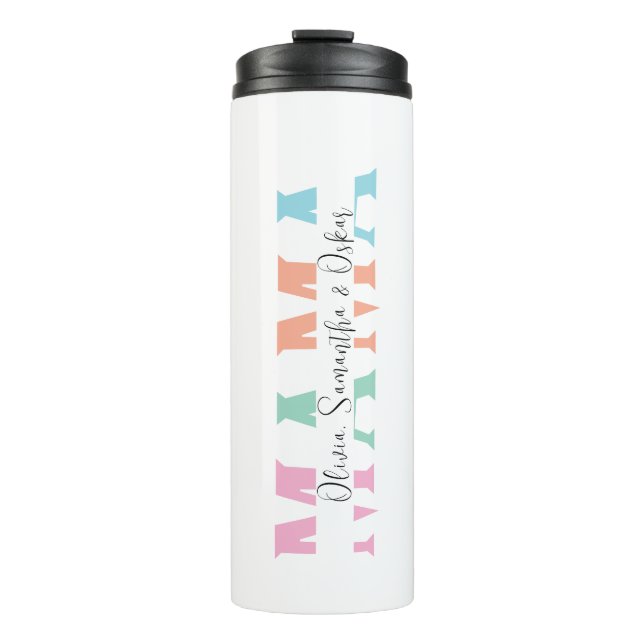 Termo Tumbler termal personalizado Pastel "MAMA" (Anverso)