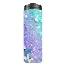 Termo Tumbler termal Purpurina de la pluma de lavanda az