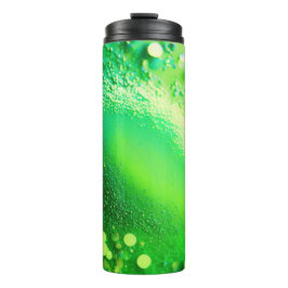 Termo Tumbler termal Purpurina verde limón 12oz