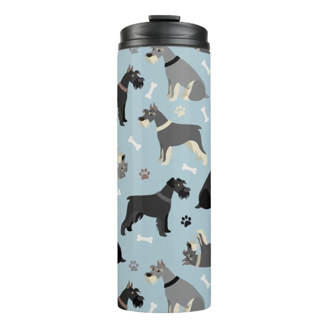 Termo Tumbler termal Schnauzer Paws and Bones (Anverso)