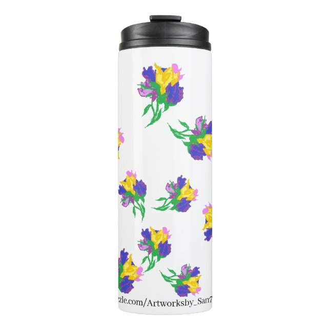 Termo Tumbler termal: Tulipanes (Anverso)