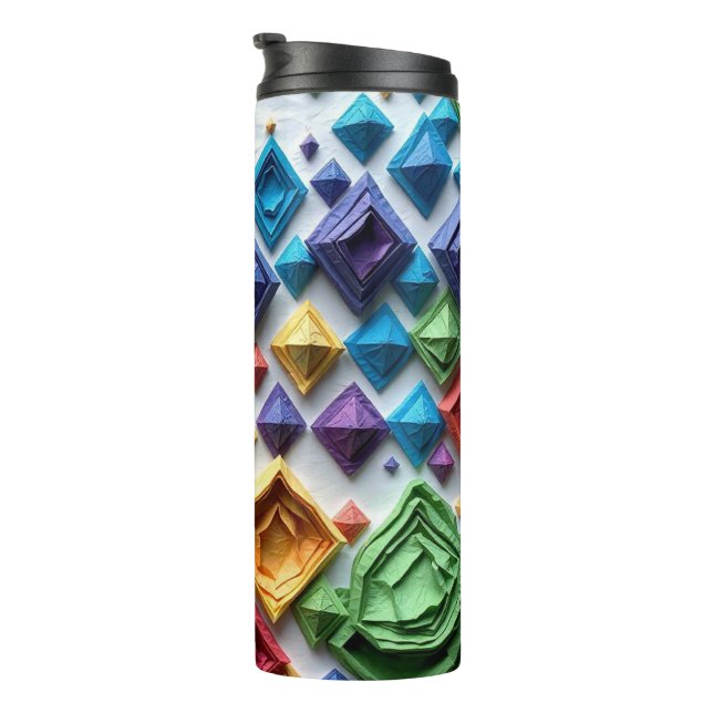 Termo Tumbler térmico aislado - Mantenga las bebidas cal (Rotado hacia la derecha)