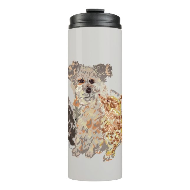 Termo Tumbler térmico: amor a los Mascotas (Anverso)