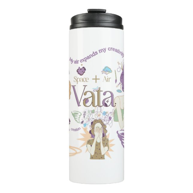 Termo Tumbler térmico Ayurveda Vata Dosha (Anverso)