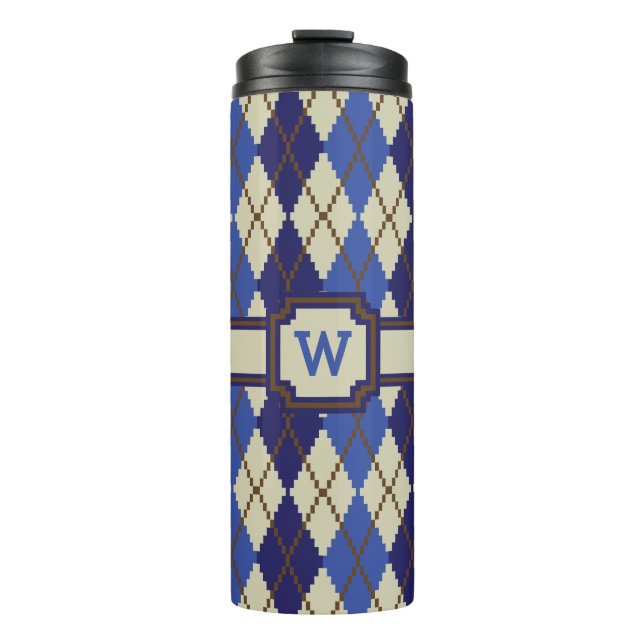 Termo Tumbler térmico Blueberry Scone Argyle (Anverso)