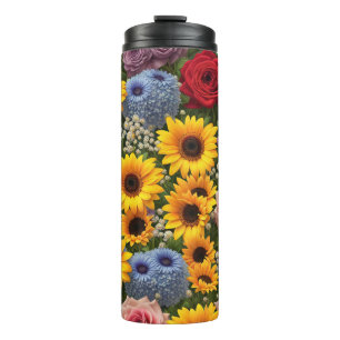 Termo Tumbler térmico - Bouquet girasol #99