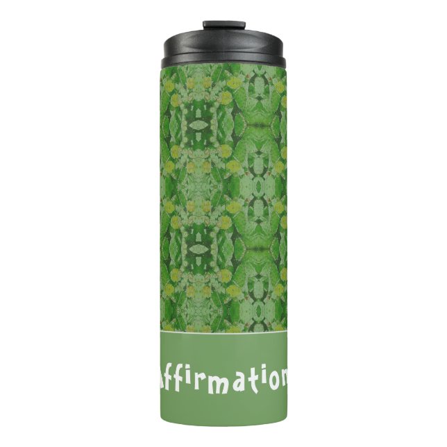 Termo Tumbler térmico Cactus promocional verde (Anverso)
