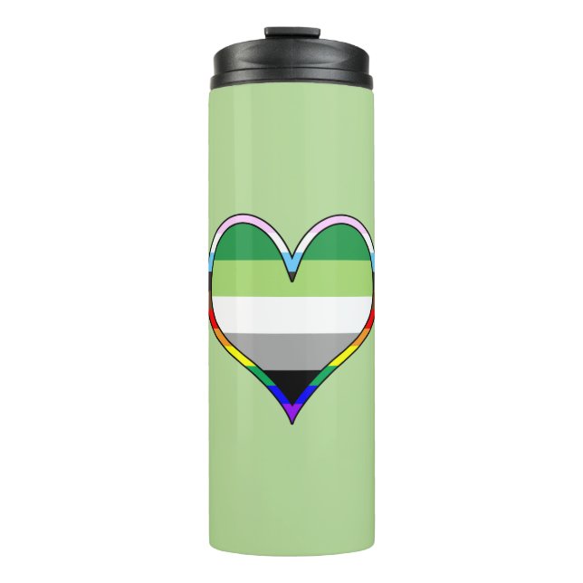 Termo Tumbler térmico cardíaco de Aro Pride (Anverso)