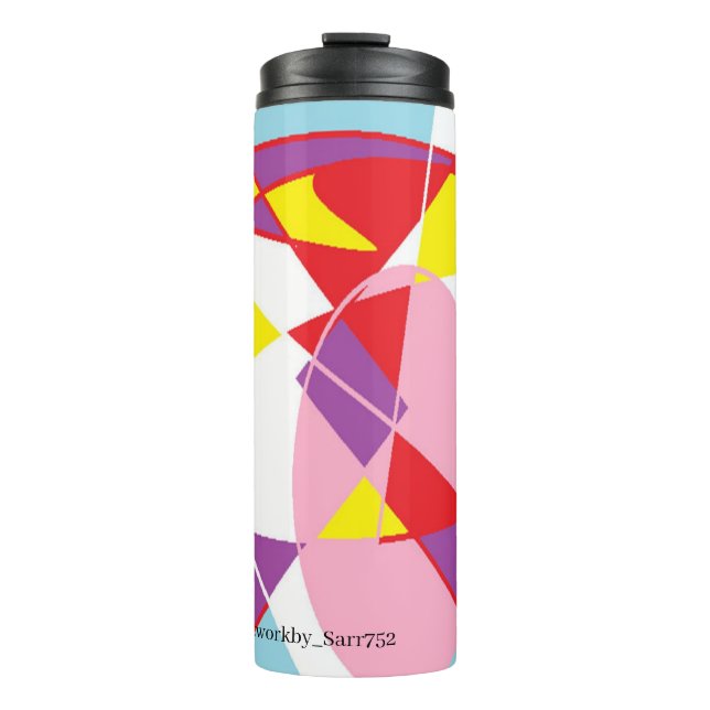 Termo Tumbler térmico : COLOR ABSTRACTO COMPLETO (Anverso)