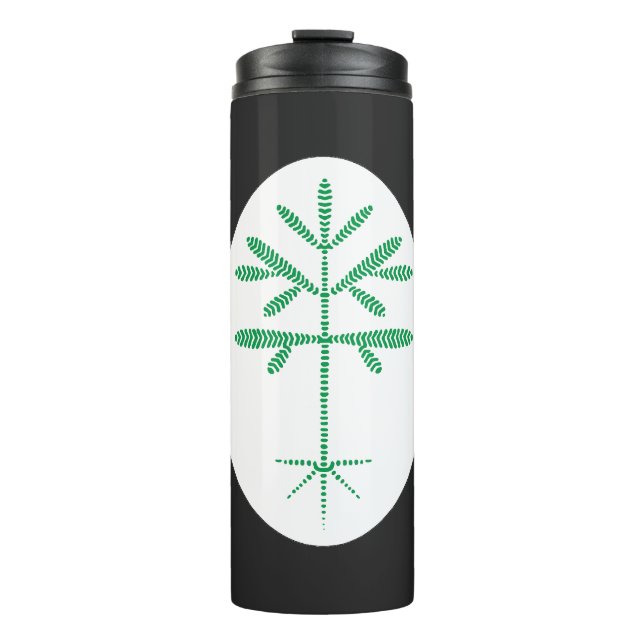 Termo Tumbler térmico con aplauso verde (Anverso)