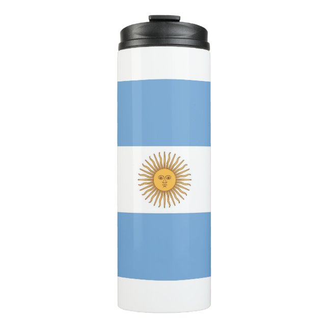 Termo Tumbler térmico con bandera argentina (Anverso)