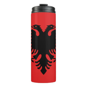 Termo Tumbler térmico con bandera de Albania