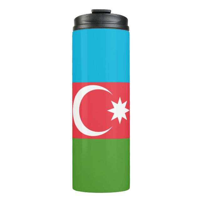 Termo Tumbler térmico con bandera de Azerbaiyán (Anverso)