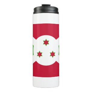 Termo Tumbler térmico con bandera de Burundi