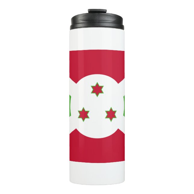 Termo Tumbler térmico con bandera de Burundi (Anverso)