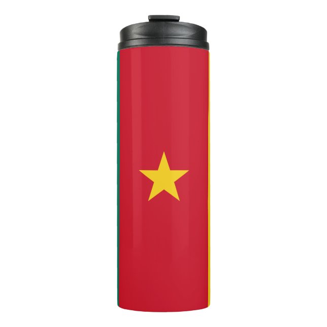 Termo Tumbler térmico con bandera de Camerún (Anverso)