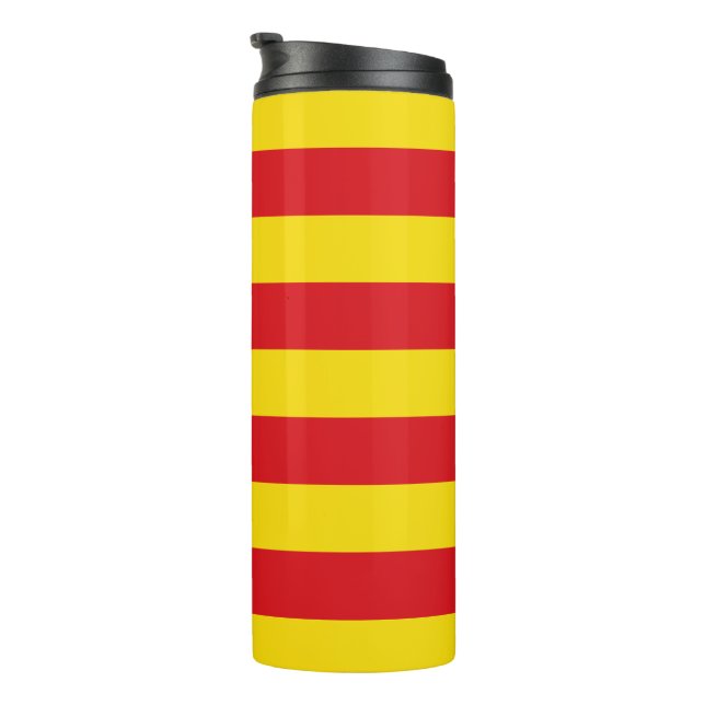 Termo Tumbler térmico con bandera de Cataluña (Rotado hacia la derecha)