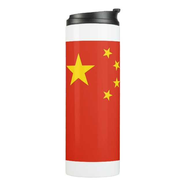 Termo Tumbler térmico con bandera de China (Rotado hacia la izquierda)