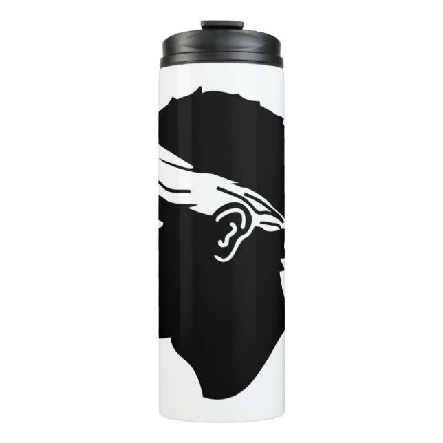 Termo Tumbler térmico con bandera de Córcega (Anverso)