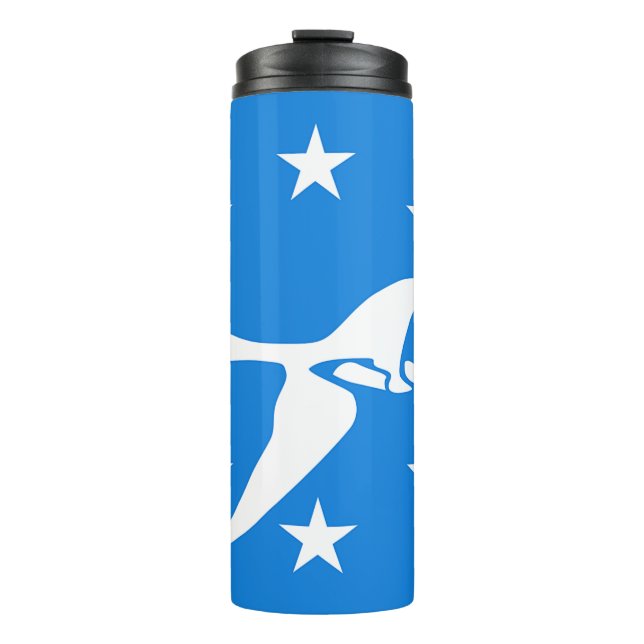 Termo Tumbler térmico con bandera de Corpus Christi (Anverso)