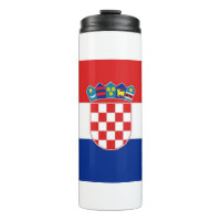 Tumbler térmico con bandera de Croacia