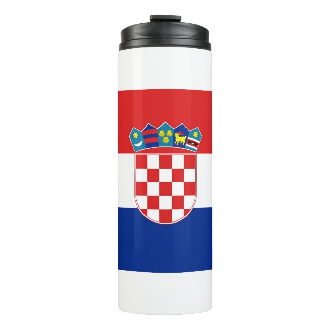 Termo Tumbler térmico con bandera de Croacia (Anverso)