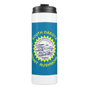 Termo Tumbler térmico con bandera de Dakota del Sur, Est