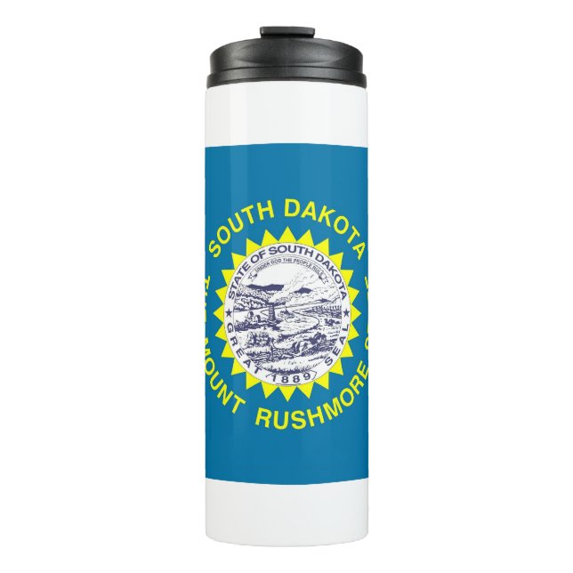 Termo Tumbler térmico con bandera de Dakota del Sur, Est (Anverso)
