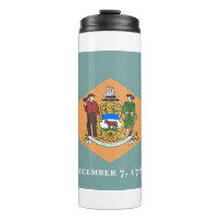 Tumbler térmico con bandera de Delaware, Estados U