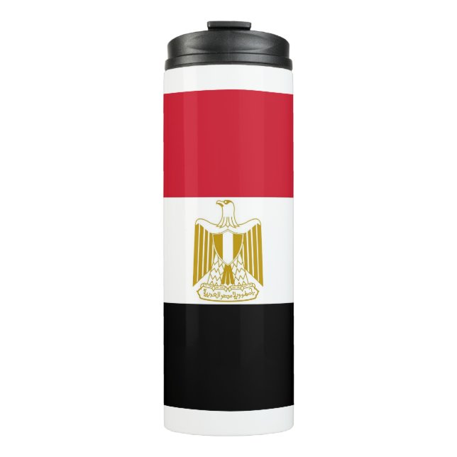 Termo Tumbler térmico con bandera de Egipto (Anverso)