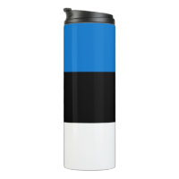 Tumbler térmico con bandera de Estonia
