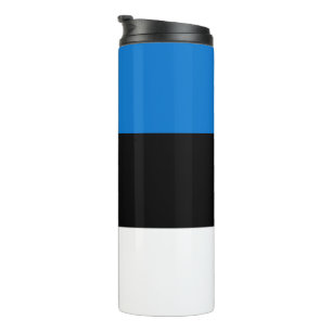 Termo Tumbler térmico con bandera de Estonia