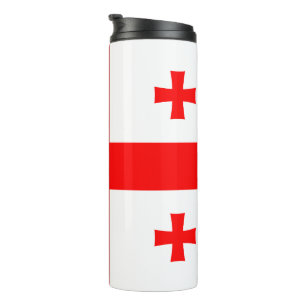 Termo Tumbler térmico con bandera de Georgia