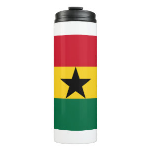 Termo Tumbler térmico con bandera de Ghana