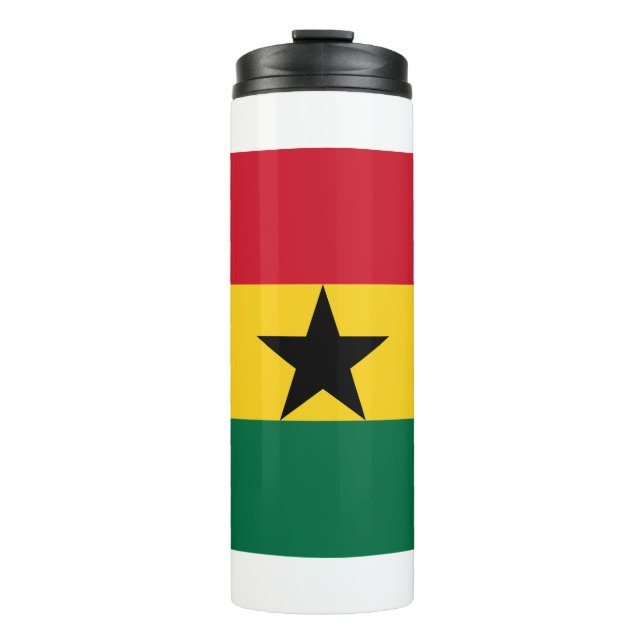 Termo Tumbler térmico con bandera de Ghana (Anverso)
