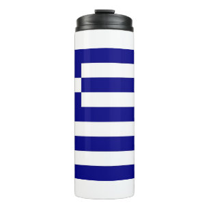 Termo Tumbler térmico con bandera de Grecia