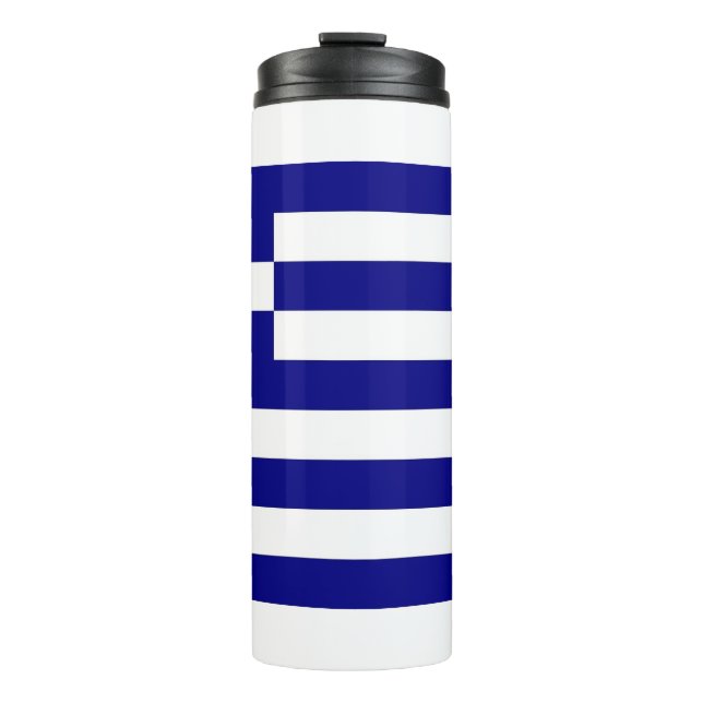 Termo Tumbler térmico con bandera de Grecia (Anverso)